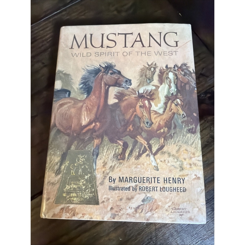 Mustang Wild Spirit of the West by Marguerite Henry 1966 2nd Printing HC/DJ